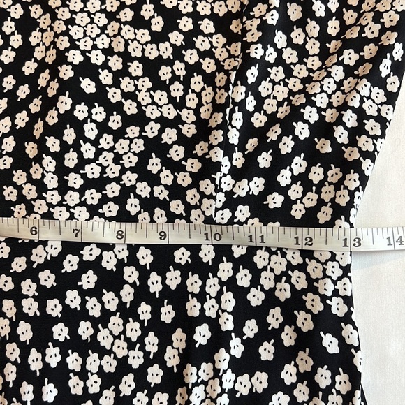 DKNY Womens Black Floral Sleeveless V Neck Maxi Dress SZ 4 - Picture 9 of 9